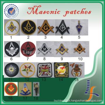 Patches maçônicos bordados feitos sob encomenda por atacado